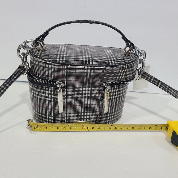New Aldo grayling bucket bag crossbody houndstooth print 7×5 in. - Picture 7 of 7